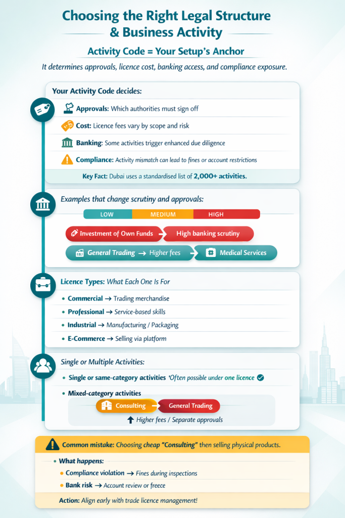 Choosing the Right Legal Structure and Business Activity