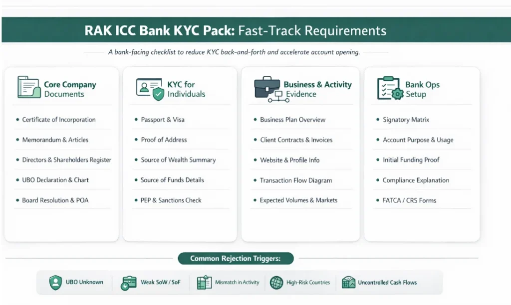 RAK ICC Banking Checklist (Bank-Ready Document Pack)