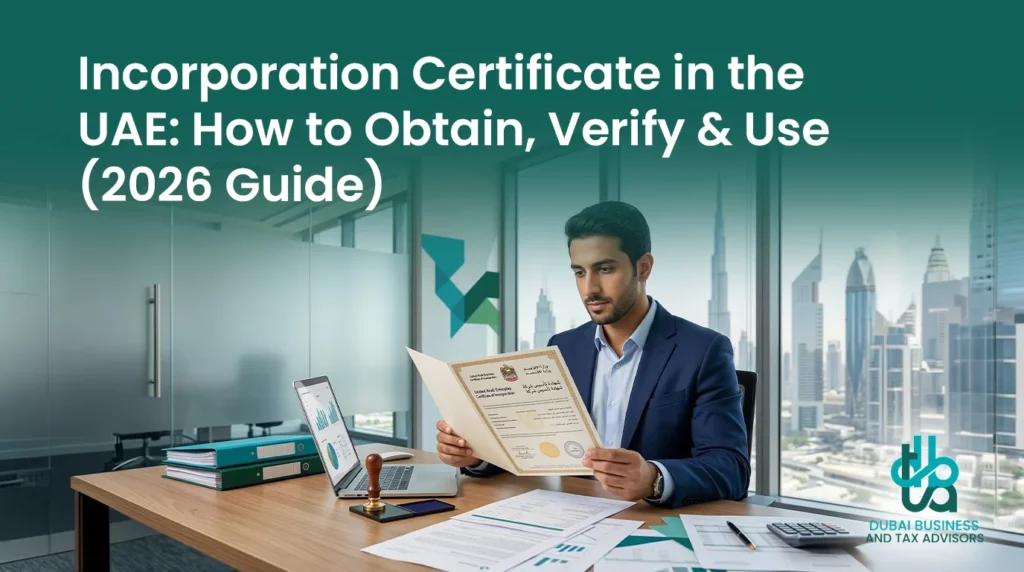 Incorporation Certificate in the UAE How to Obtain, Verify & Use (2026 Guide)