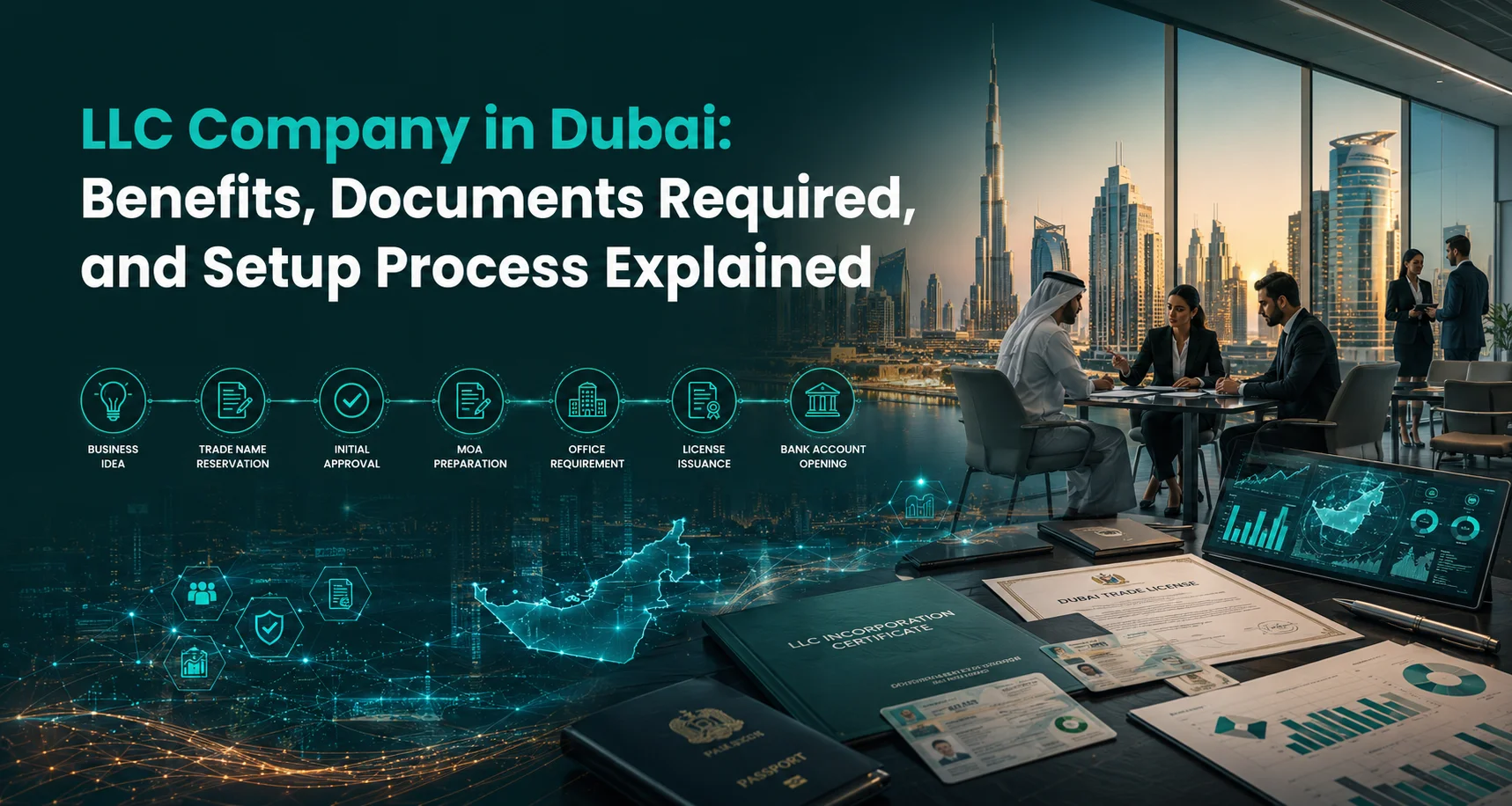 LLC Company in Dubai Benefits, Documents Required, and Setup Process Explained