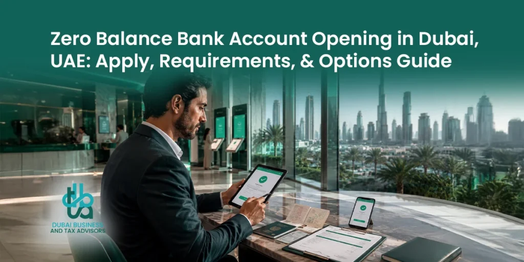 Zero Balance Bank Account Opening in Dubai, UAE Apply, Requirements, & Options Guide