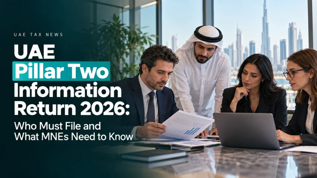 UAE Pillar Two Information Return 2026 Who Must File and What MNEs Need to Know