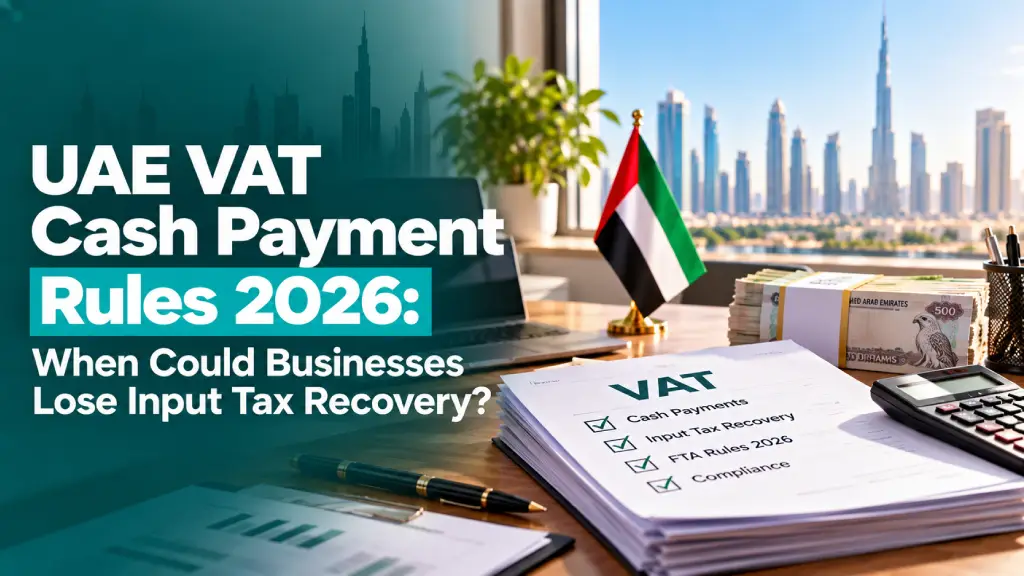 UAE VAT Cash Payment Rules 2026: When Could Businesses Lose Input Tax Recovery?