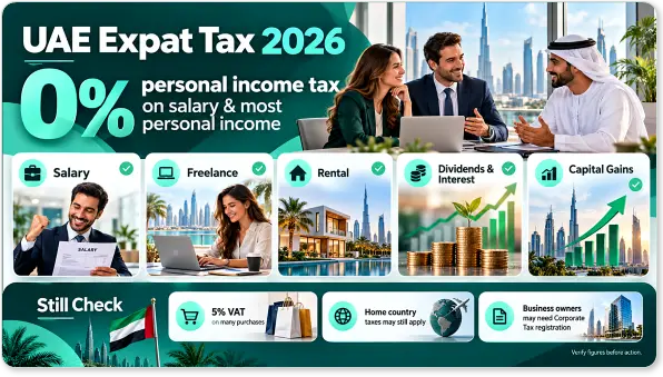 Expat Tax Planning in the UAE 2026: Residency, Corporate Tax, Home Country Do Expats Pay Personal Income Tax in the UAE in 2026