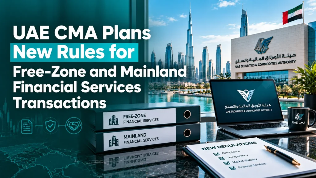 UAE CMA Plans New Rules for Free-Zone and Mainland Financial Services Transactions 