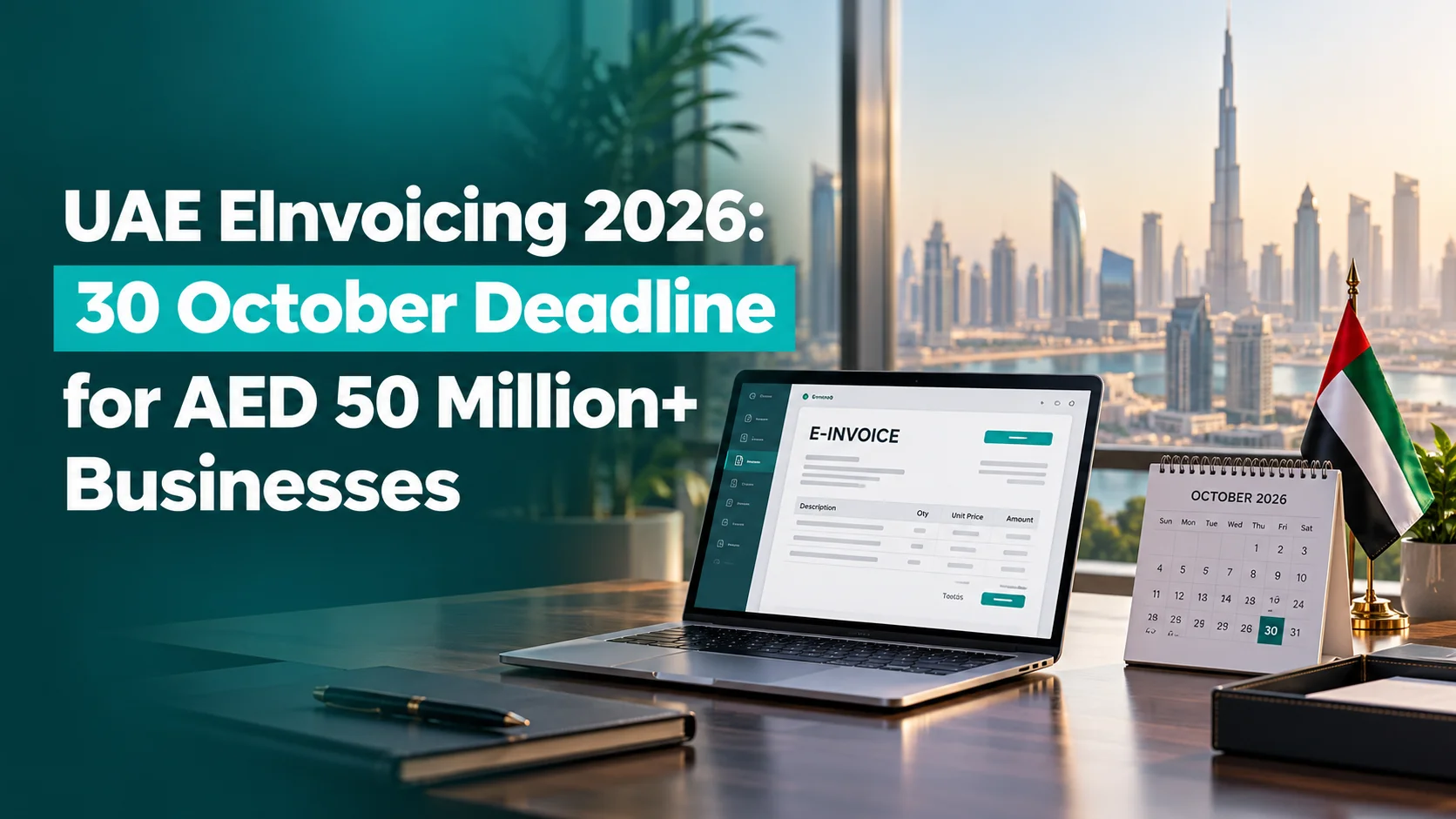 UAE EInvoicing 2026 30 October Deadline for AED 50 Million+ Businesses