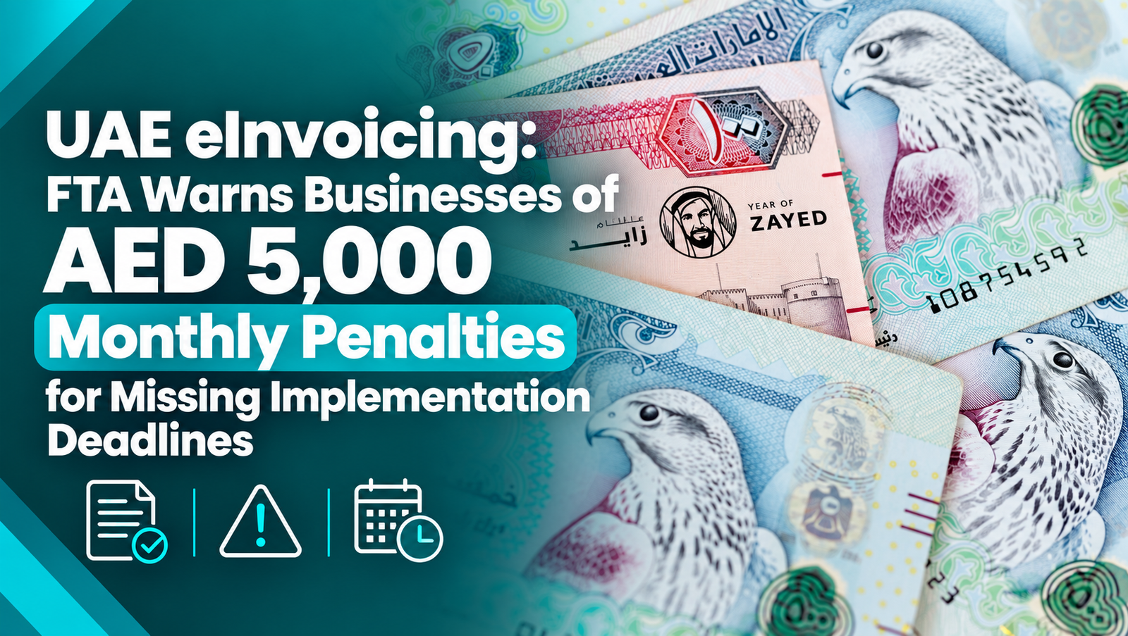 UAE eInvoicing: FTA Warns Businesses of AED 5,000 Monthly Penalties for Missing Implementation Deadlines 